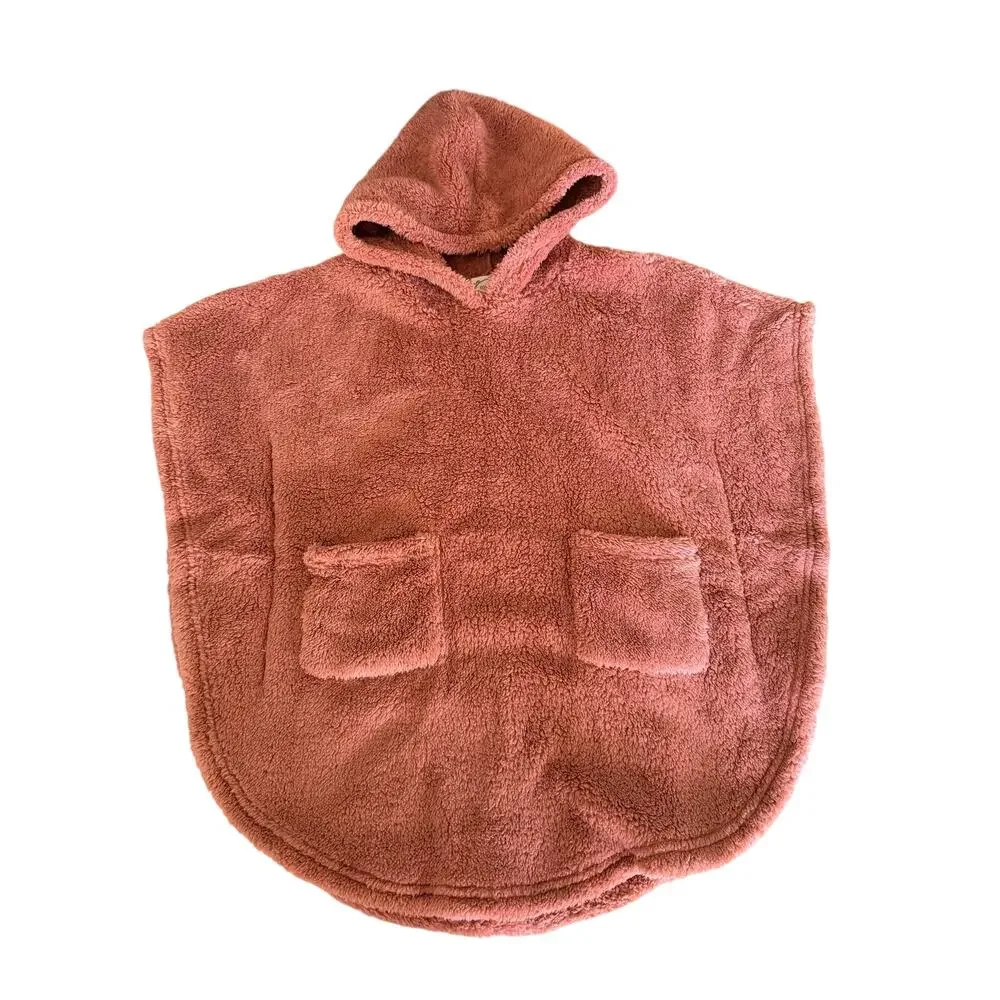 Joyfolie Mia Joy Ponchama Pink Hooded Toddler Poncho